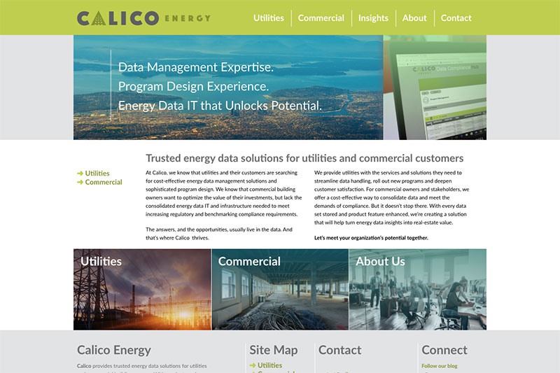 Calico Energy website screenshot